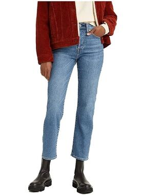 Levi’s Wedgie Straight Jean - High-Rise Straight Leg Women's Jeans in Light Blue